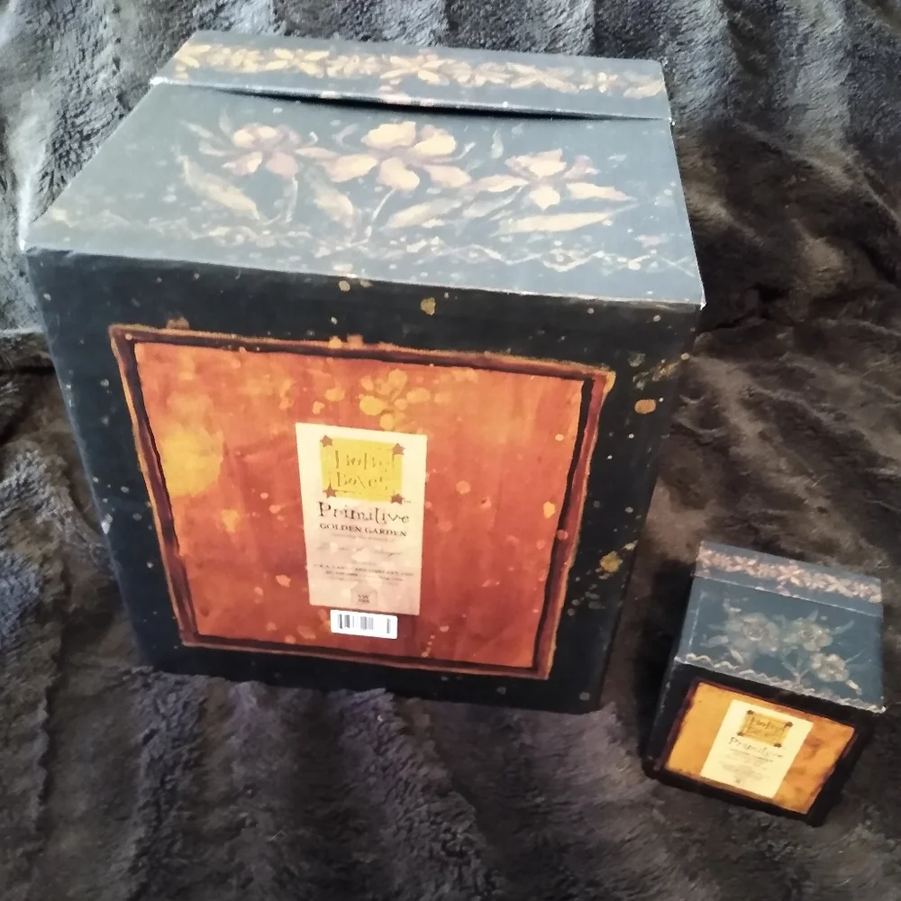 Y2K Black Floral Storage Boxes Vintage Dark Flowers 90s Whimsygoth Gift Box Set